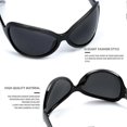 thumbnail image 2 of 70s Oversized Retro Sunglasses Women Men Fashion Wraparound Large Sunglasses Retro Cool Oval Sunglasses, 2 of 4
