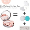 thumbnail image 2 of Contact Lens Case, Leak-Proof Contact Case Travel with Cleaner Washer Holder Tweezers, Remover Tool Solution Bottle for Outdoor Daily Use, 2 of 7