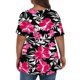 thumbnail image 3 of Tamaño Más Manga Corta Tops para las Mujeres V-Cuello Imprimir Blusa Casual, Tamaño Grande de Verano Top para el Uso Diario, 3 of 5