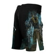 thumbnail image 2 of Raven Fightwear Men's The Gods of Egypt Anubis Shorts MMA Black, 2 of 3
