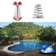 thumbnail image 5 of Tensores de cuerda de ajuste de cordón Guyline de aluminio, clavijas de anclaje para cubierta de toldo de tienda, forma de espina de pescado de 3 pulgadas con hebilla de resorte, 6 uds., 5 of 5