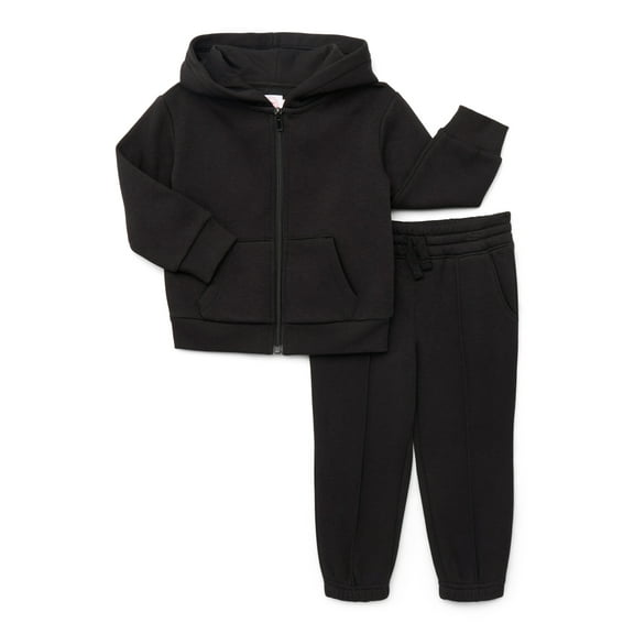 Wonder Nation Toddler Boys Hoodie and Pants Fleece Set, 2-Piece, Sizes 12M-5T