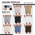 thumbnail image 7 of Iceglad Men’s Casual Shorts Cotton Stretch Elastic Waist Summer Shorts Lightweight Drawstring Comfort Fit Lounge Beach Shorts with Pockets, 7 of 7