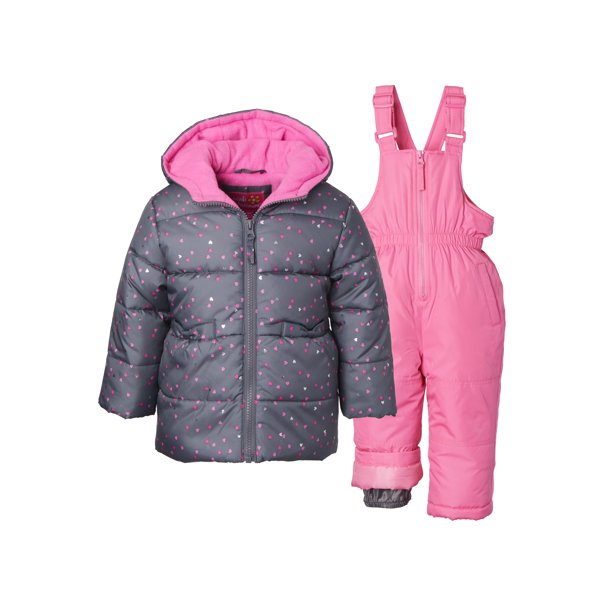 Pink Platinum Pink Platinum Baby Toddler Girl Heart Winter Jacket