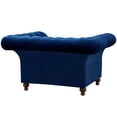 thumbnail image 3 of Crafters and Weavers Craftsman Mission Fabric Arm Chair in Sapphire Blue, 3 of 4