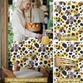 thumbnail image 5 of Sunflower and Cow White Pattern Round Tablecloth 70"x70", Wrinkle Resistant Wipeable Table Cover for Kitchen Dining Room Picnic Patio and Party, 5 of 6
