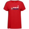thumbnail image 2 of Women's-Levelwear  Red Philadelphia Phillies Influx 8-Bit Baseball T-Shirt, 2 of 3