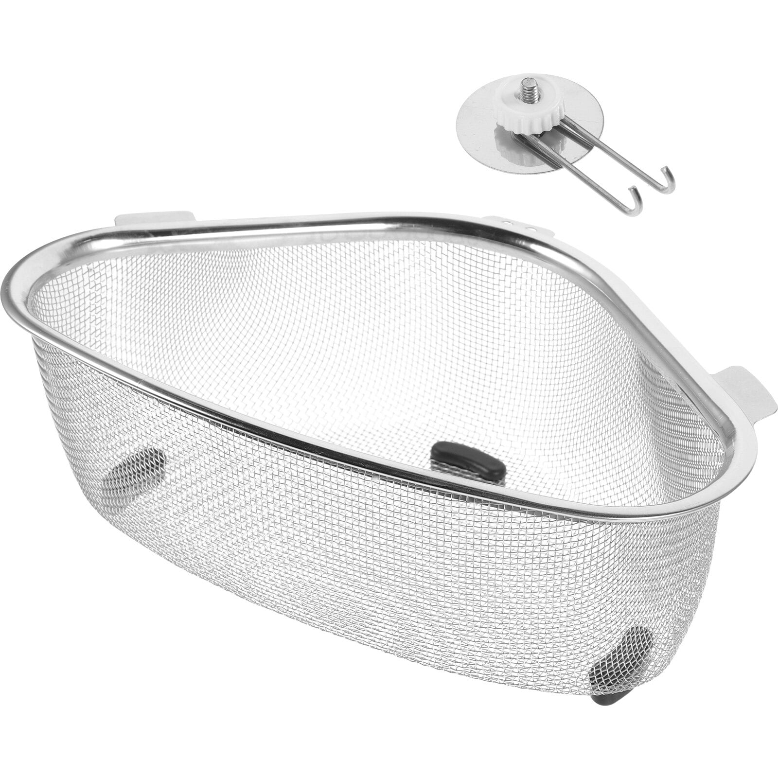 Triangle Drainage Basket Sink Corner Draining Basket Stainless Steel