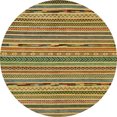 thumbnail image 1 of Ahgly Company Indoor Round Abstract Gold Abstract Area Rugs, 8' Round, 1 of 6
