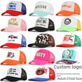 thumbnail image 3 of Sombrero estampado Sombrero bordado Sombrero de sombrilla Sombrero de malla ligero Sombrero de camión, 3 of 6