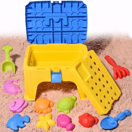 Beach Sand Toys With Chair Box For Kids Gift Colorful Play