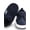 Dark Blue, variant on Magazine Baby Boys Girls Canvas Sneakers, Infant Toddler Non-Slip Shoes First Walkers Prewalker Crib Shoes