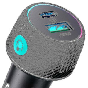 Chargeur de voiture usb C, 60w 2-port Adaptateur de chargeur de voiture Super Fast, compatible Pd 14/13/12, Pro, Galaxy S22/21_Parfait Gift