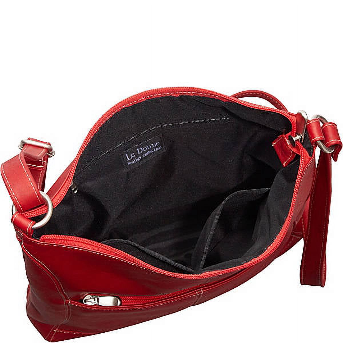 Le Donne Leather Easy Slip Crossbody Shoulder Bag LD-7052 - image 3 of 5
