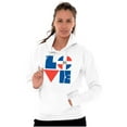 thumbnail image 3 of Domical Republic Flag DR Pride Love Hoodie Sweatshirt Women Men Brisco Brands X, 3 of 5