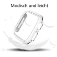 thumbnail image 4 of Screen Protector for Apple Watch Series 44mm, Durable Hard PC Case with Built-in Ultra-Thin Tempered Glass Full Protection, Water-resistant for Outdoor Activities (White), 4 of 4