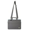 thumbnail image 6 of Polyester Laptop Shoulder Bag for 15-15.6 Inch 2017/2016 MacBook Pro with Touch Bar A1707, MacBook Pro, Notebook, Compatible with 14 Inch Ultrabook with Back Belt for Trolly Case, Gray, 6 of 6