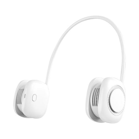 

ufehgfjh Clearance Portable Hanging Fan Hands Free Bladeless Fan Operated Wearable Personals Fan Leafless Rechargeable Headphone Design USB Powered Hanging Necks Fan 3 Speeds Weekly Deals