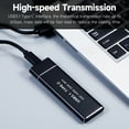 thumbnail image 5 of Amdohai M.2 NVMe/SATA Dual Protocol Mobile Hard Disk Case USB3.1 Type-C External SSD Enclosure Aluminum Alloy Shell(1 Cable+1 Adapter), 5 of 5