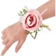 thumbnail image 3 of Ramilletes de muñeca de rosas para boda, 2 piezas de ramilletes de muñeca de perlas, pulsera para boda, novia, dama de honor, flor de mano, 3 of 5