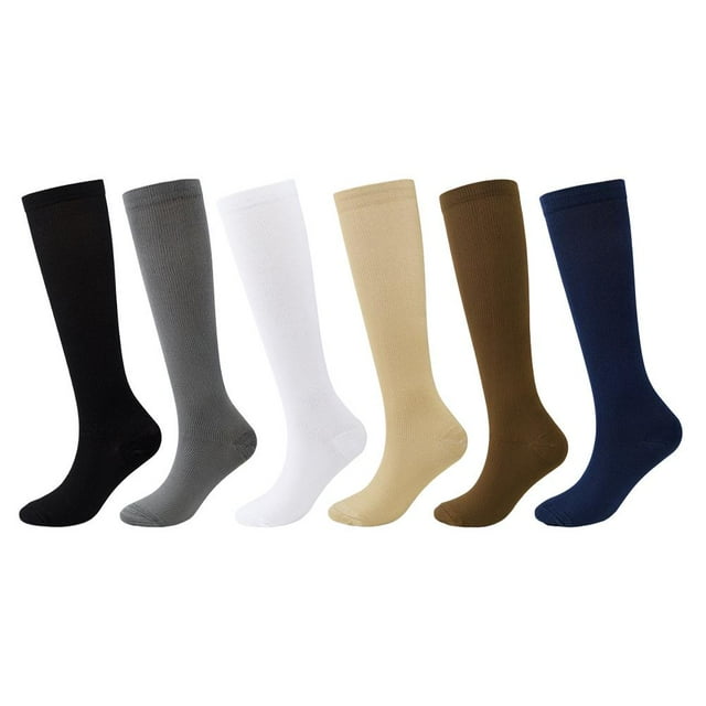 Chaussettes de compression Longues pour Cyclisme Femmes Hommes Pression Varices Chaussettes de Jambe