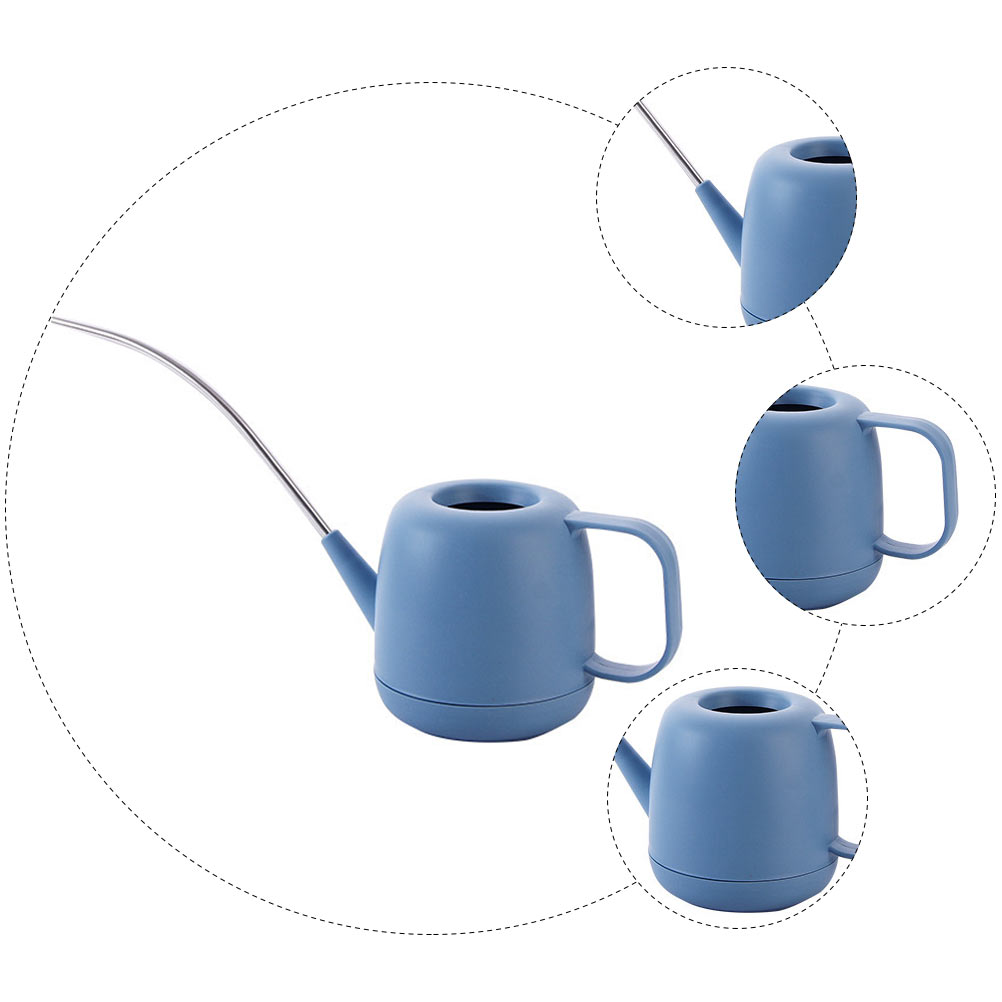 WRITWAA White Plastic Watering Can for Gardening and Home Use, Lightweight, , Simple Design, 1 Piece