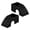 Black, variant on 2Pcs Small Hideouts Cave House for Terrarium Decoration Resting Tunnel