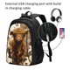 thumbnail image 2 of Easygdp Cow With Butterflies Lilies Mochila para Laptop de Viaje con Puerto USB, Mochila para Laptop con Puerto de Carga USB para Mujeres y Hombres, 2 of 7