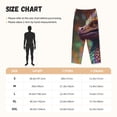 thumbnail image 3 of Easygdp Rainbow Scales Fantasy Dragon Women's Drawstring Pajama Pants | Lounge Joggers Sweatpants | Comfy Sleepwear | Yoga Pants-Large, 3 of 6