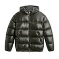 thumbnail image 4 of Winter Hooded Jacket Lightweight Insulated Coat Windproof Outdoor Warm With Reflective For Cold Weather, 4 of 4
