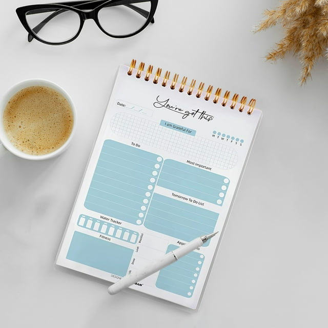 WLOELOEW Planificateur à Spirale A5 Étudiant Planification Quotidienne pour Faire des Notes de Rappel Importantes