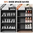 thumbnail image 2 of Organizador de ranuras para zapatos Neprock, paquete de 12 unidades, apilador de zapatos acrílico, 2 of 7