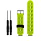 thumbnail image 5 of Correa de silicona y cierre cromado para Garmin Forerunner 220 230 235 620 630 735 Lima y negro Baoblaze Muñequera de repuesto, 5 of 5