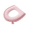 thumbnail image 1 of Feltree Premium Velour Toilet Seat Cushion with Contoured Design, Machine-Washable Bathroom Upgrade in Modern Colors, 1 of 7