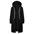 thumbnail image 5 of EDFBUYKRS Female Long Sleeve Hoodie 2026 Women's Fashion Sweat Jacket Solid Color Hooded Zipper Pocket Sweater Coat for Everyday Casual Wear and Comfort S, 5 of 5