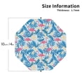 thumbnail image 2 of Leather Coasters with Heat-resistant for Drinks, Palm tree flamingo flower -标题2 Octagon, 2 of 5