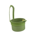 thumbnail image 3 of Cesta de drenaje colgante, recogedor de alimentos para fregadero, cesta coladora para fregadero, vaciado automático Verde, 3 of 9