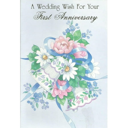A Wedding Wish For Your First Anniversary (AN-1), Cover: A Wedding Wish For Your First Anniversary By Magic Moments Ship from (Best Wishes For First Wedding Anniversary)