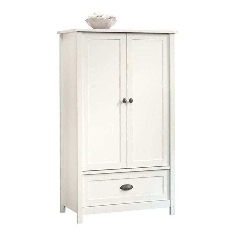 Sauder County Line Armoire in Soft White
