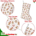 thumbnail image 5 of Christmas Stockings,White Christmas Gingerbread Man Pattern Stockings Christmas,14.8'' Xmas Stockings,Christmas Party Favors,Christmas Party Decorations,Christmas Stockings Personalized, 5 of 5