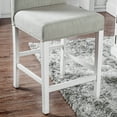 thumbnail image 4 of Furniture of America Alana Transitional Upholstered Counter Height Dining Chairs - Set of 2, White Gray, 4 of 6