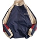 thumbnail image 1 of Pbkabiug - Chamarra bomber ligera unisex de estilo hip hop vintage para mujer con parches y protección contra el viento, 1 of 3