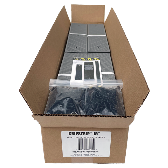 GripStrip Anti slip 15" x 3.25" Grey 100 units