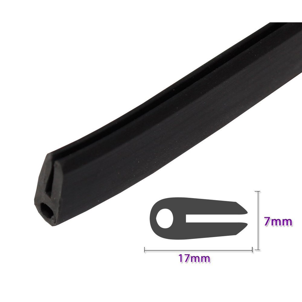 Car Truck Rubber Trim Molding Weatherstrip Edge Guard Noise Reduce U Shape Protect Weatherstrip