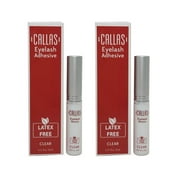 Callas Eyelash Adhesive / Clear / Latex Free / Pack of 2