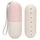 thumbnail image 2 of Organizador de pastillas, estuche para medicamentos con forma de cápsula, contenedor portátil para pastillas de viaje de 7 días, 2 of 15