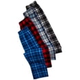 thumbnail image 5 of Quad Seven Boys Pajama Soft Fleece Boys Plaid Pajamas Bottoms PJ Kids Youth Sleepwear 4 Pack, 5 of 7