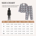 thumbnail image 4 of Xecao sparus aurata Print Women Pajamas Set Soft Sleepwear Pjs long Sleeve Button Down Nightwear with Long Pants-Small, 4 of 7