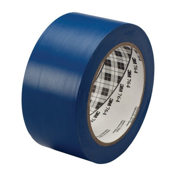 3M General Purpose Vinyl Tape 764 Blue 2" X 36 Yard Roll (24 Roll/Case)