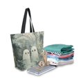 thumbnail image 2 of FORMRS Womens Canvas Tote Bag with Zipper Inner Pocket Shoulder Handbag, Ghosts Playing in A Garden, 2 of 7